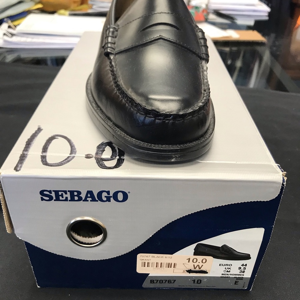 New sebago leather upper in original box